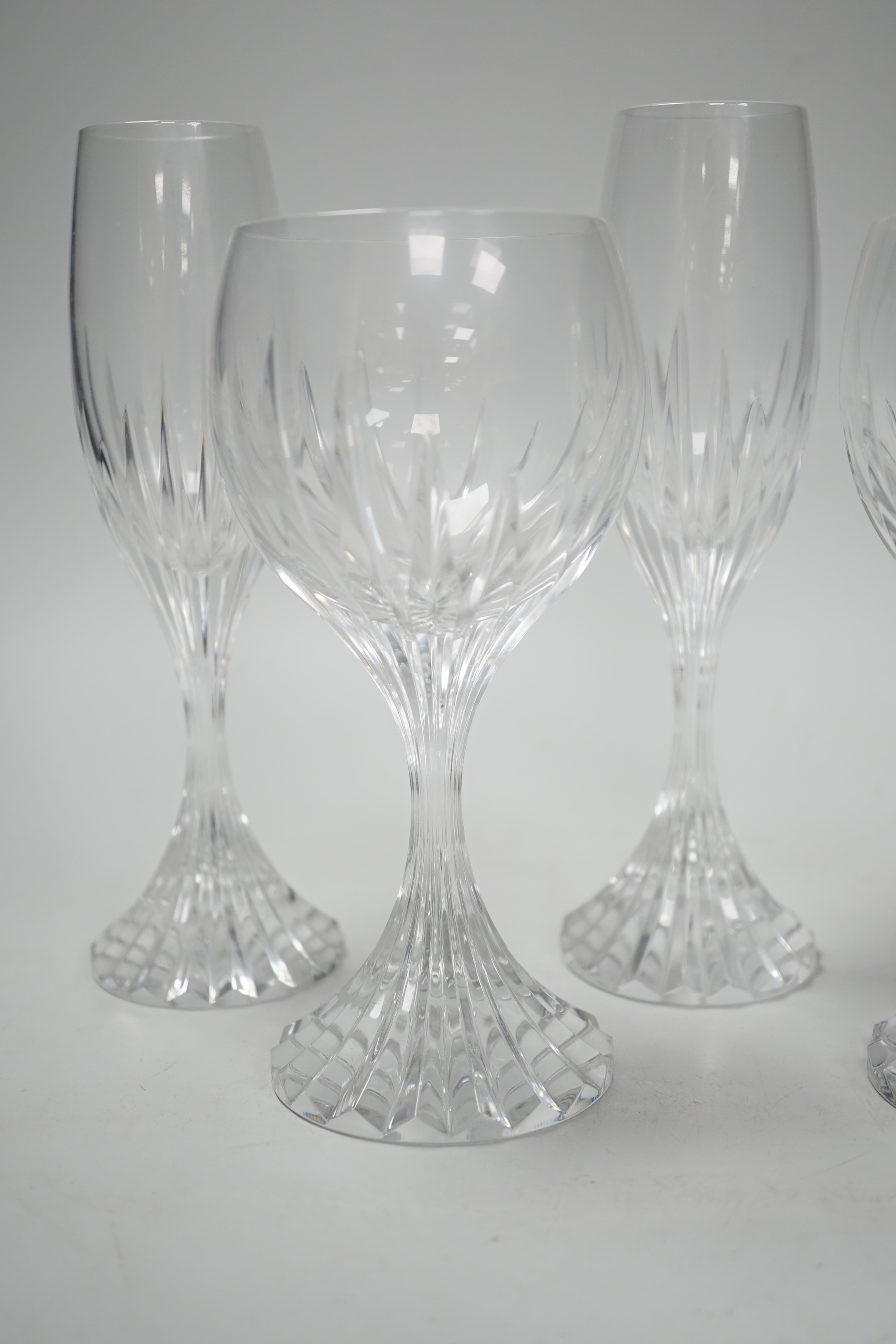 Two pairs of Baccarat drinking glasses
